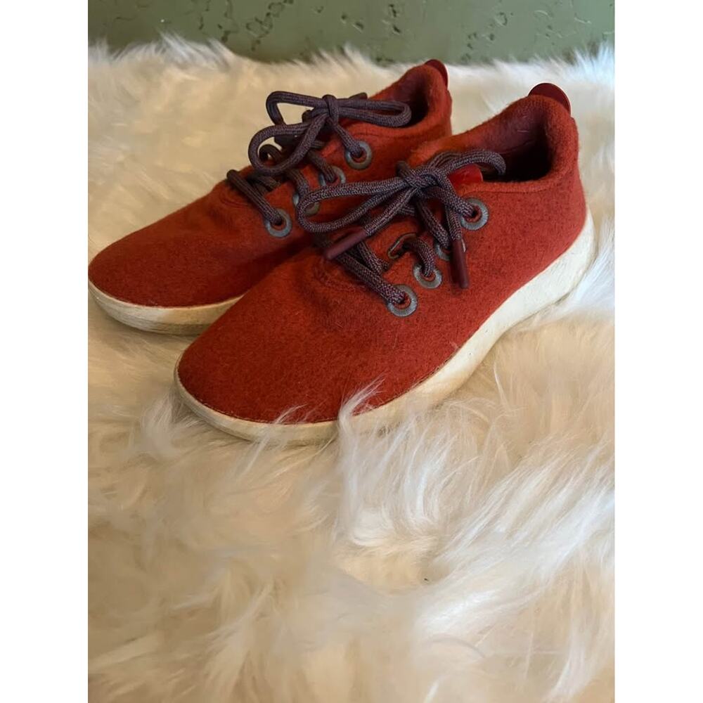 Allbirds Women Wool Runners Rust Red Merino Wool Sneakers Size 5 WRM‎ W5